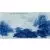 Blue and White Landscape Porcelain Plate Painting by Gao Yisheng