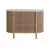 Aaram Credenza (Natural Ash Frame, White Marble Top)