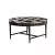 Mausam Round Coffee Table (Black Ash Base, Marble Terrazzo Top)