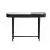Mausam Console Table (Black Ash Base, Green and White Indian Marble Top)