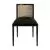 Mera Dining Chair (Black Ash Frame, Black Leather Seat)