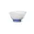 Blue Dye Flower-Rimmed Bowl
