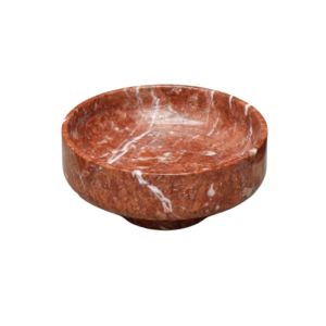 Mushroom Red Marble Tray (Low)