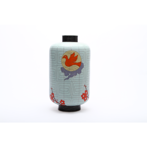 Chinese Lantern Vase with Sunbird