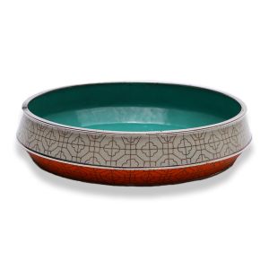 Lattice Pattern Round Dish